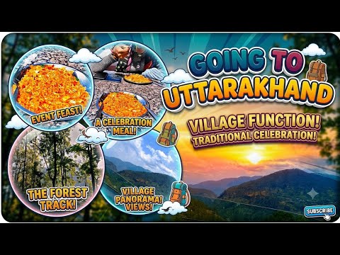 GOING TO UTTARAKHAND! ⛰️ Village Function ✨#vlog #viral #uttrakhand #shadi #edits #pahadi