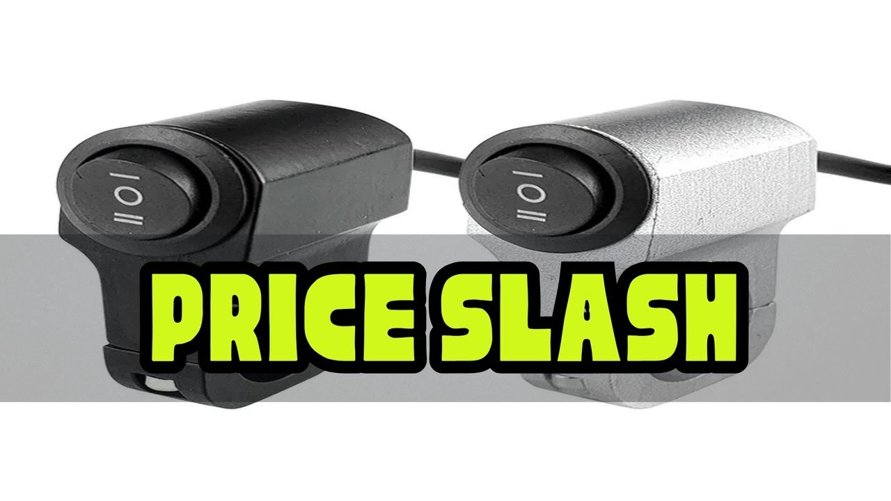 22mm 7/8in Aluminum Alloy Motorcycle Handlebar Headlight Switch Three-position Waterproof Switch 12