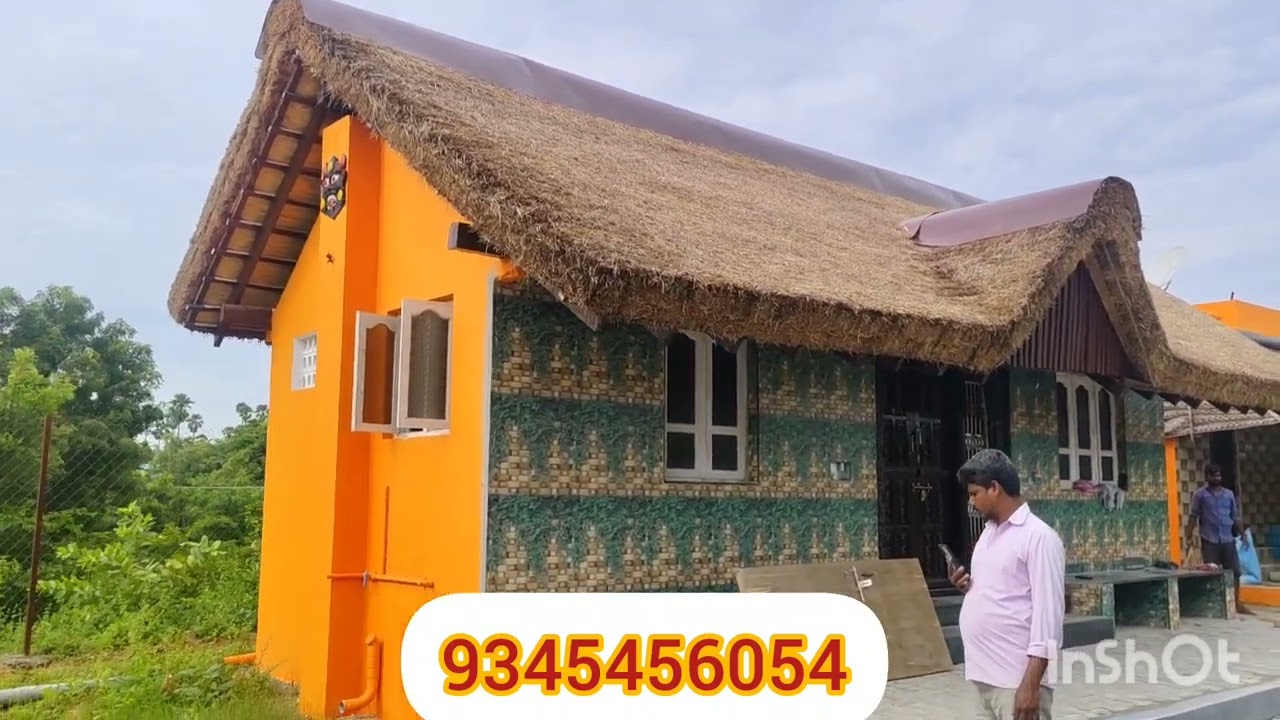 Built Thatch Roof House / இயற்கை முறையில் பசுமை கூரை வீடுகள்