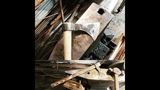 How to Forge a Colonial style Wrapped Eye Tomahawk  (Video #2)