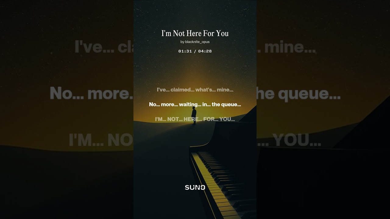 I'm Not Here For You