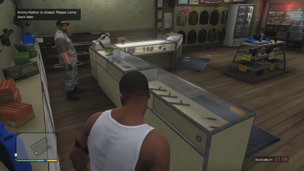 GTA V Ammu-Nation employee kills triads