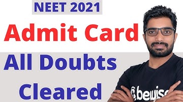 NEET 2021 Admit Card all Doubts Resolved | Post Card Issue | NEET 2021 Correction Windo Latest News