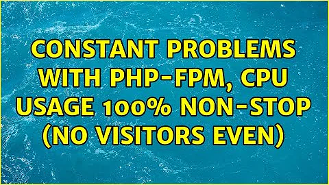 Constant problems with php-fpm, CPU usage 100% non-stop (No visitors even)