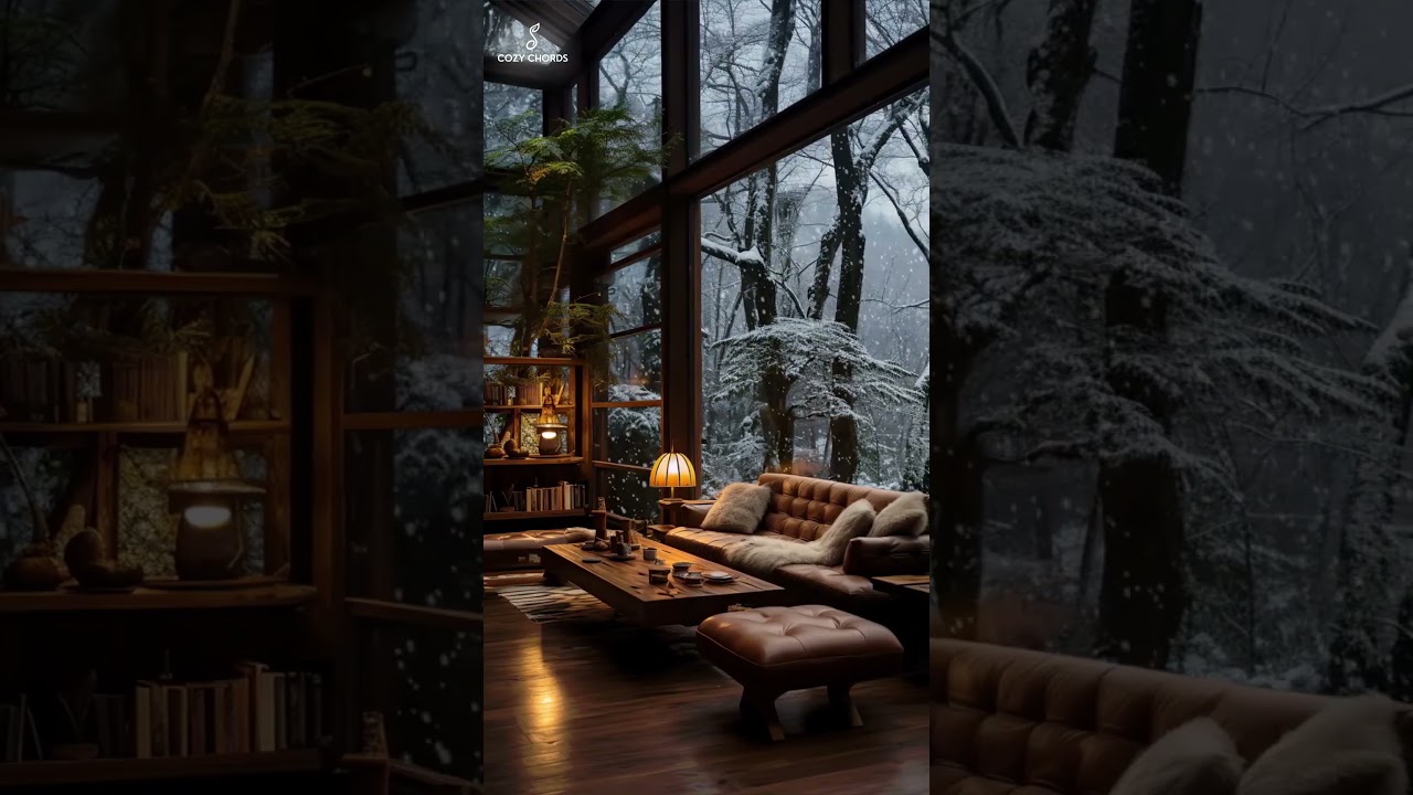 Cozy Night 🌧️🔥 Crackling Fire & Chill Vibes for Ultimate Relaxation!