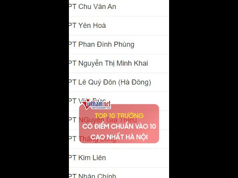 Top 10 trường THPT có điểm chuẩn vào lớp 10 cao nhất Hà Nội | Vietnamnet