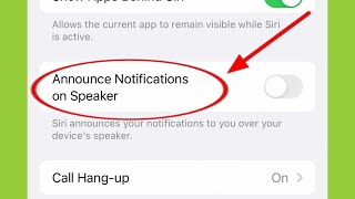 iPhone | Siri Announce Notification on Speaker Settings screenshot 3