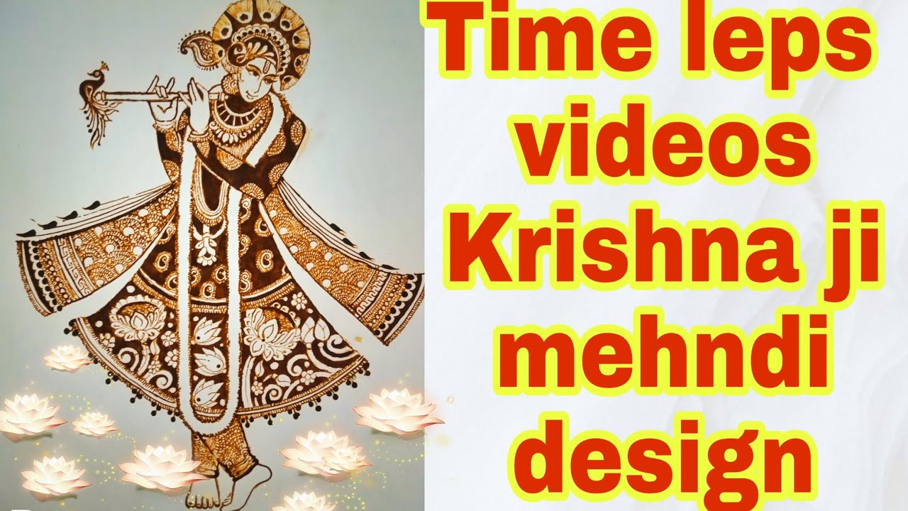 krishna ji time leps video || mehndi design