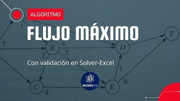 Algoritmo de Flujo Máximo y validación con Solver