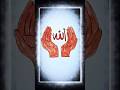 Beautiful “Allah” Calligraphy Drawing with Praying Hands 🤲 | Satisfying ASMR Art #Shorts