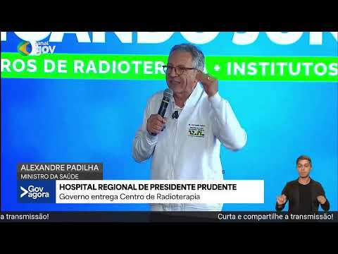 Alckmin acompanha inauguração de centro de radioterapia em Hospital de Presidente Prudente [Reprise]