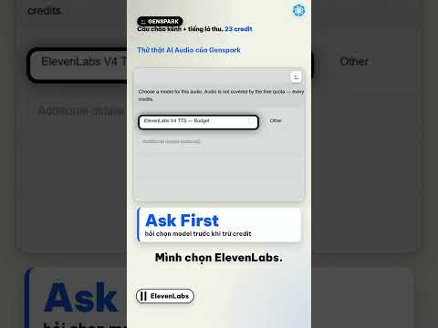 Genspark AI Audio: giọng đọc tiếng Việt và tiếng động chỉ 23 credit #Shorts