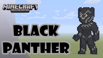 Minecraft: Pixel Art Tutorial and Showcase: Black Panther