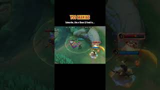 Pove + YSS = Maniac 🔥 #mobilelegends #yss #phoveus #shorts #gameplay