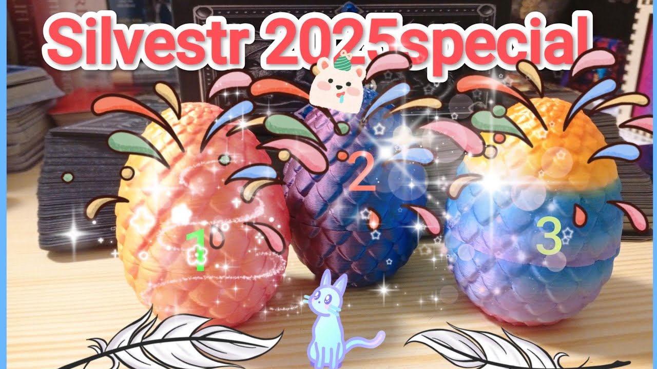 Silvestr 2025 speciál 🎁💞🥳 výběr 3 možností 👀💃🏻 výklad karet TAROT 