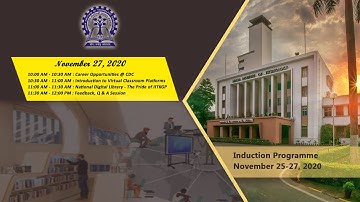 Welcome Address and Induction Program 2020-2021 (27 November, Forenoon Session)