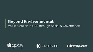 Beyond Environmental: Value creation in CRE through Social & Governance