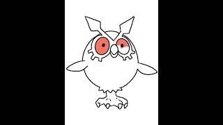 Pokemoncoloringpages / Hoothoot / Pokemon 163