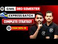CIVIL 3rd SEMESTER EXPRESS BATCH 🚀 | Full Strategy | Anurag Sir &amp; Priyanshu Sir