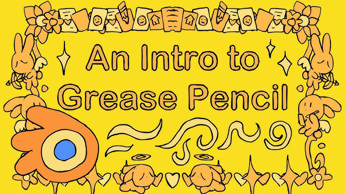 Animate a 2d Illustration Part 01 Grease Pencil in Blender 3.4 Beginner  Course 