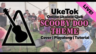 Video thumbnail of "Scooby Doo Theme - ukulele cover and playalong - UkeTok live at Shrewkfest 2022"