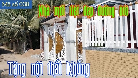 Bán nhà mới xây xong tặng nội thất khủng gần thị trấn Tân Hiệp Tiền Giang - ms 038