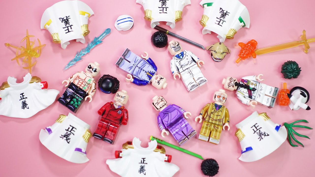 Lego One Piece Minifigures | 海軍 Kaigun | minifigures lego unofficial レゴ 레고