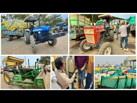 Day-3 | Finally Sold PB-1 in Vidisha Mandi | New Holland 3630 4x4| Swaraj 855 Fe | John Deere 5050 E