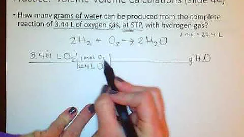 Gas Stoichiometry: Volume to Mass