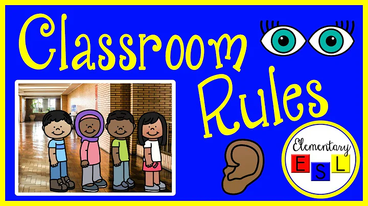 Classroom Rules for English Language Learners: Elementary ESL English Practice for Kids