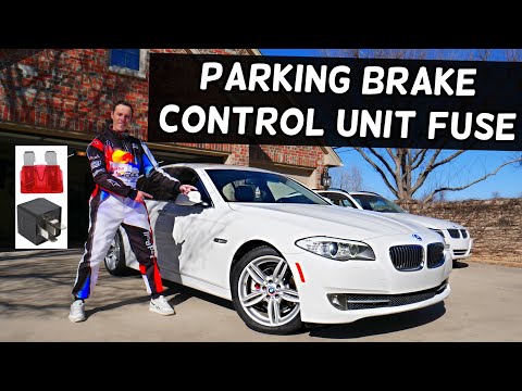BMW F10 F11 PARKING BRAKE CONTROL UNIT MODULE FUSE LOCATION BMW 528i 535i 520i 530i 550i 518d 520d 5