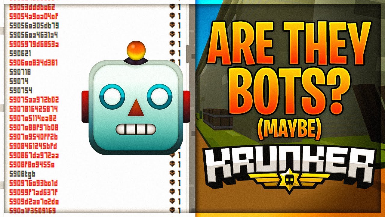 Are these Krunker accounts Bots?