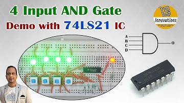 74LS21 IC - Dual Four Input AND Gate IC Practical Demo with Truth Table | 74HC21 IC / 7421 IC