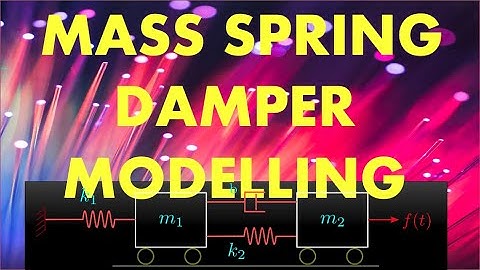 L2E4 - Control Systems, Lecture 2, exercise 4. Modelling a mass spring damper system.