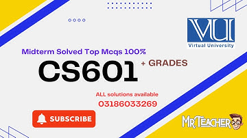 CS601 Midterm 2025 – Top Repeated MCQs with Answers