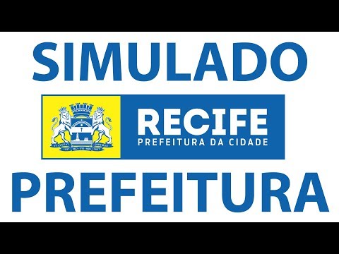 Simulado Concurso Prefeitura de Recife - PE 2020