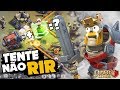 MEU DEUS KKK PENSA NUNS MULEQUE RUIM! DESAFIO ASSISTIR ATÉ O FINAL! PIORES ATAQUES DO CLASH OF CLANS