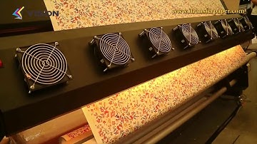 how to  print sublimation paper with 1.8m three 5113 print heads sublimation printer