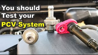 Testing the PCV System / Troubleshooting a Bad PCV system / PCV System Check / Test your PCV valve