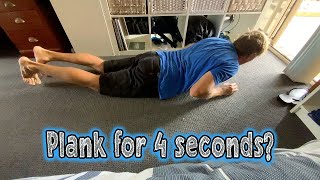 Guy Planks For 4 Seconds