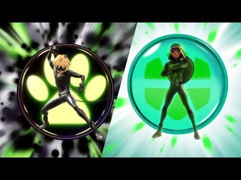 Cat Noir and Carapace Transformation (DUET EDIT) [Longer Version]