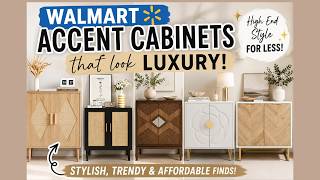 WALMART HOME FINDS THAT LOOK LUXURY ✨  Stylish Accent Cabinets & Buffet Storage Finds 🤍 #WalmartHome