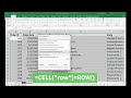 Automatically Highlight Row of Selected Cell in Excel