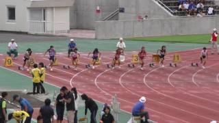 20160828群馬県夏季強化記録会女子100m21組