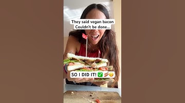 Vegan Bacon Is Game Changer! Easy, Cheap & Fast Recipe in the next video! #bacon #vegan #veg