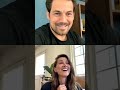 Stefania Spampinato and Giacomo Gianniotti live Instagram stream May 4 2020