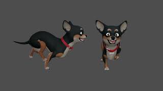 Chue. Dog Rig. Run cycle