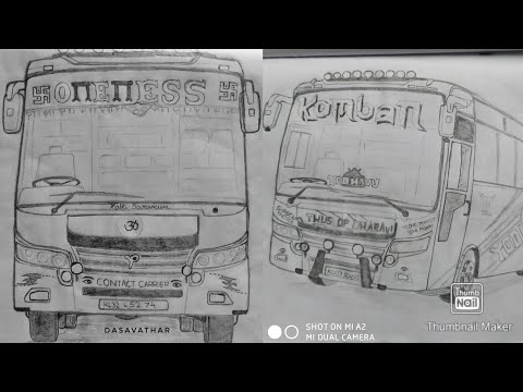 tourist bus drawing