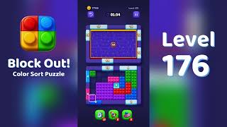Block Out Level 176 Walkthrough 🧩 | All Levels Solution | Mini Boss