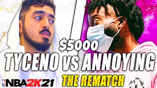 TYCENO vs ANNOYING | BEST OF 7 FOR $5000 in NBA 2K21